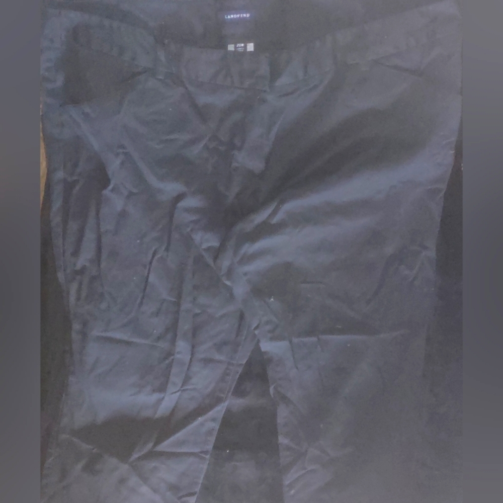 Land's End Black Dress Pants 20W
